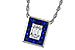 M302-25871: NECKLACE .84 SAPPHIRE TW 1.02 TGW