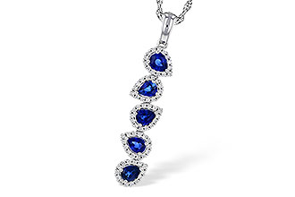 M302-26817: NECKLACE .95 TW SAPPIRE 1.19 TGW