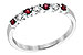 A213-16772: LDS WED RG .18 RUBY .28 TGW