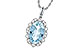 A217-69490: NECKLACE 2.40 AQUA 2.57 TGW (12x8MM AQ)