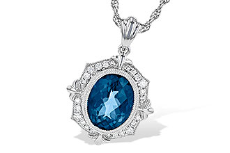 A217-71290: NECK 3.00 LONDON BLUE TOPAZ 3.16 TGW
