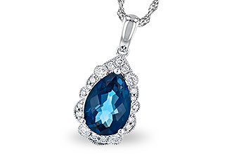 A300-43172: NECK 2.25 LONDON BLUE TOPAZ 2.40 TGW (10x7 PS)