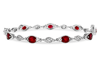 A302-20454: BRACELET 3.68 RUBY 3.92 TGW (7")