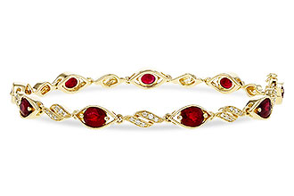 A302-20454: BRACELET 3.68 RUBY 3.92 TGW (7")