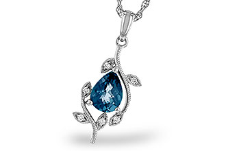 A302-22245: NECK 1.20 LONDON BLUE TOPAZ 1.25 TGW (8x6MM LBT)