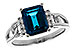 A302-24936: LDS RG 2.42 LONDON BLUE TOPAZ 2.50 TGW (9x7MM LBT)