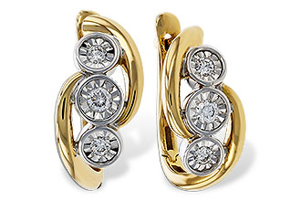 A302-25836: EARRINGS .25 TW