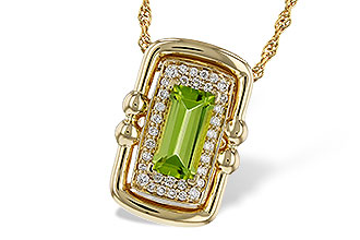 A302-26763: NECKLACE .72 PERIDOT .84 TGW (8x4MM PER)
