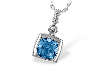 B216-77681: NECK 1.45 BLUE TOPAZ 1.49 TGW