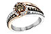 B216-79499: LDS DIA RG .40 BROWN CTR .97 TW