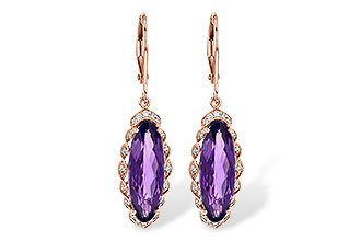 B217-71281: EARR 4.75 AMETHYST 4.90 TGW