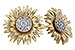 B301-31318: K301-30426 W/ YG PETALS & WG SETTINGS .14 TW
