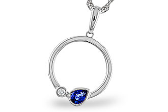 B302-20445: NECKLACE .26 SAPPHIRE .28 TGW