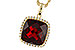 B302-21336: NECKLACE 9.26 GARNET 9.51 TGW (12MM CU)