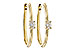 B302-22199: EARRINGS .47 TW OVAL DIAMONDS