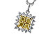 B302-22227: NECK .76 FANCY YELLOW DIAMONDS 1.09 TW