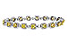 B302-22236: BRACELET 4.37 FANCY YELLOW DIAS 7.12 TW (7")