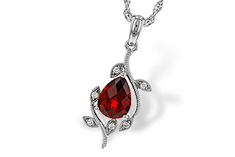 B302-24936: NECKLACE 1.34 GARNET 1.39 TGW (8X6MM GAR)