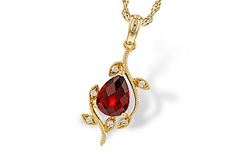 B302-24936: NECKLACE 1.34 GARNET 1.39 TGW (8X6MM GAR)