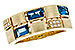 B302-24981: LDS RG .94 LONDON BLUE TOPAZ 1.00 TGW