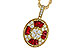 B302-24999: NECKLACE .54 TW RUBY .78 TGW