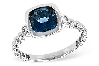 C216-80372: LDS RG 1.58 LONDON BLUE TOPAZ 1.66 TGW