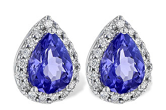 C217-69536: EARR 1.15 TW TANZANITE 1.32 TGW