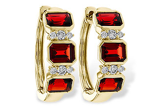C302-20427: EARRING 1.50 TW GARNET 1.61 TGW