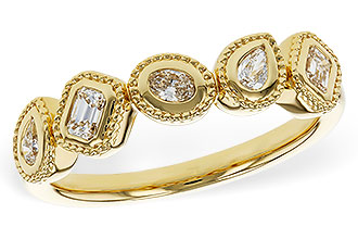C302-25899: LDS DIA WED RG .34 TW FANCY CUT DIAS
