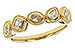 C302-25899: LDS DIA WED RG .34 TW FANCY CUT DIAS