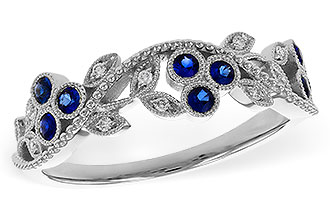 C302-26736: LDS WED RG .23 SAPPHIRE .29 TGW