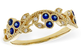 C302-26736: LDS WED RG .23 SAPPHIRE .29 TGW