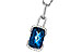 C302-26763: NECK 3.75 LONDON BLUE TOPAZ 3.90 TGW (12x8MM LBT)
