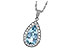 D033-17717: NECKLACE 2.20 AQUA 2.55 TGW