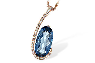 D216-74090: NECK 4.48 LONDON BLUE TOPAZ 4.60 TGW