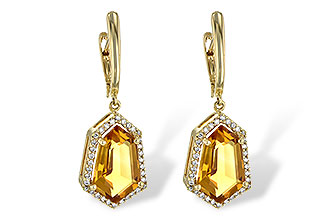 D217-64954: EARR 3.80 TW CITRINE 4.05 TGW