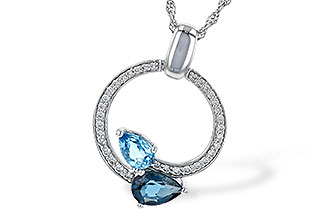 D217-70408: NECK 1.22 BLUE TOPAZ 1.40 TGW