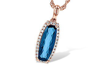 D217-71281: NECK 1.58 LONDON BLUE TOPAZ 1.70 TGW