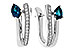 D302-24981: EARR .88 LONDON BLUE TOPAZ 1.08 TGW (6x4MM LBT)