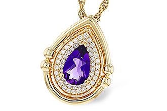 D303-09508: NECKLACE .70 AMETHYST .86 TGW (8x5MM AMY)