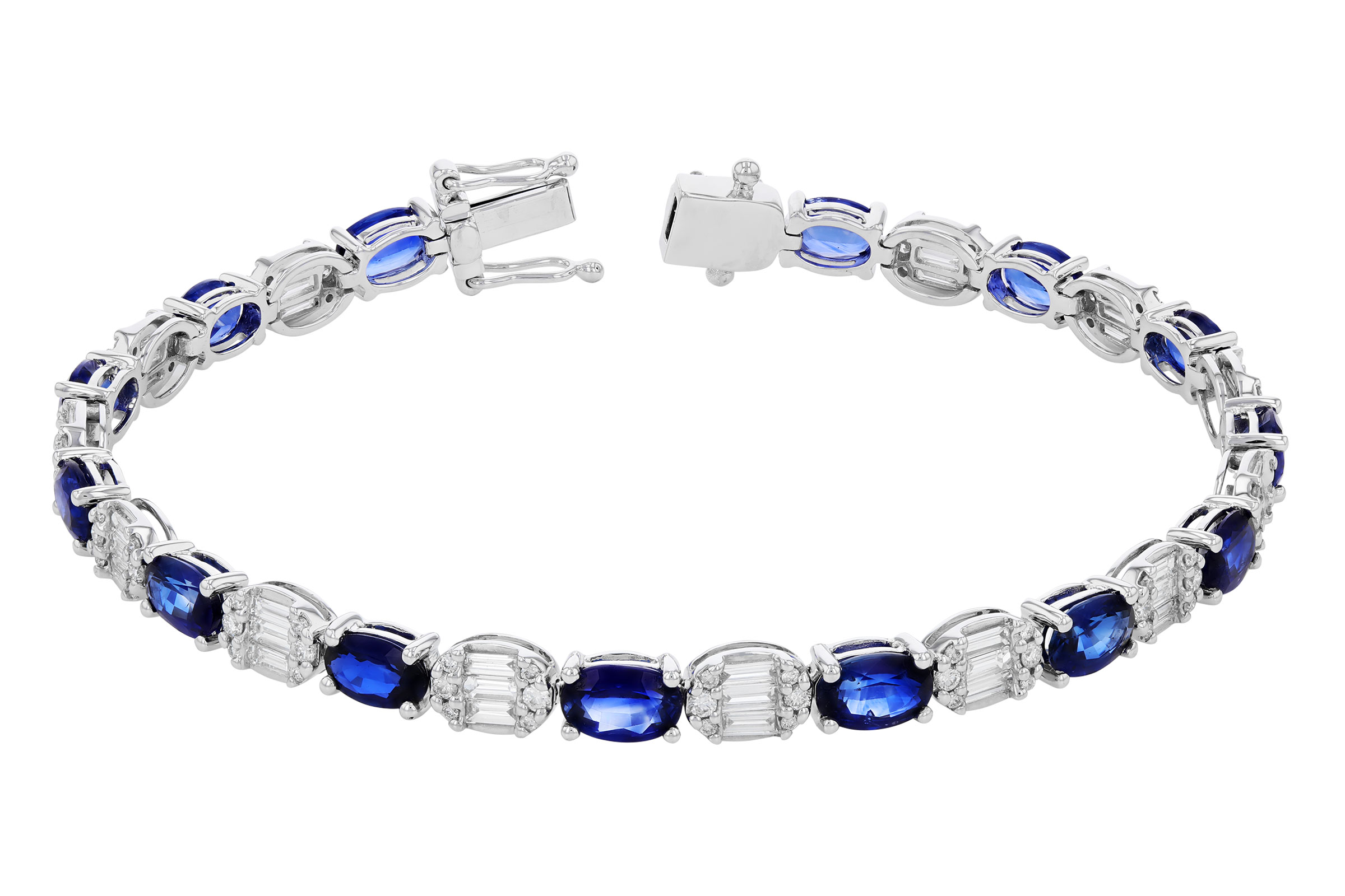 D303-10454: BRACELET 7.28 TW SAPPHIRE 8.98 TGW (7")