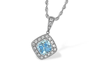 E034-00399: NECKLACE .80 AQUA .93 TGW