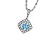 E034-00399: NECKLACE .80 AQUA .93 TGW
