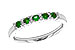 E301-34981: LDS WED RG .20 EMERALD .27 TGW