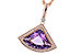 E302-20381: NECKLACE 2.80 AMETHYST 2.97 TGW