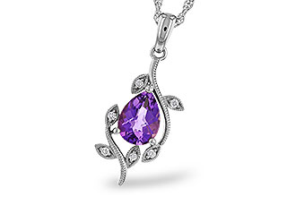 E302-21326: NECKLACE .88 AMETHYST .93 TGW (8x6MM AMY)