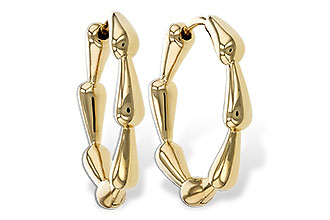 E302-24054: GOLD EARRINGS (21MM)