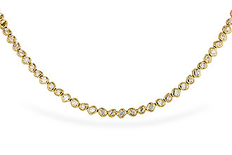 E302-25899: NECKLACE 2.25 TW FANCY CUT DIAS (17.25")