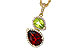 E302-26772: NECKLACE 2.74 SEMI-PREC (GAR,PER) 2.95 TGW