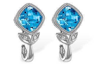 F214-97708: EARR 2.12 BLUE TOPAZ 2.14 TGW